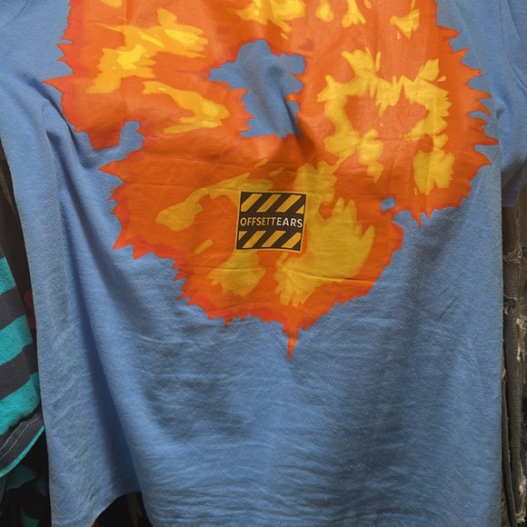 Blue Graphic denim, tears, T-Shirt xl - Picture 4 of 5